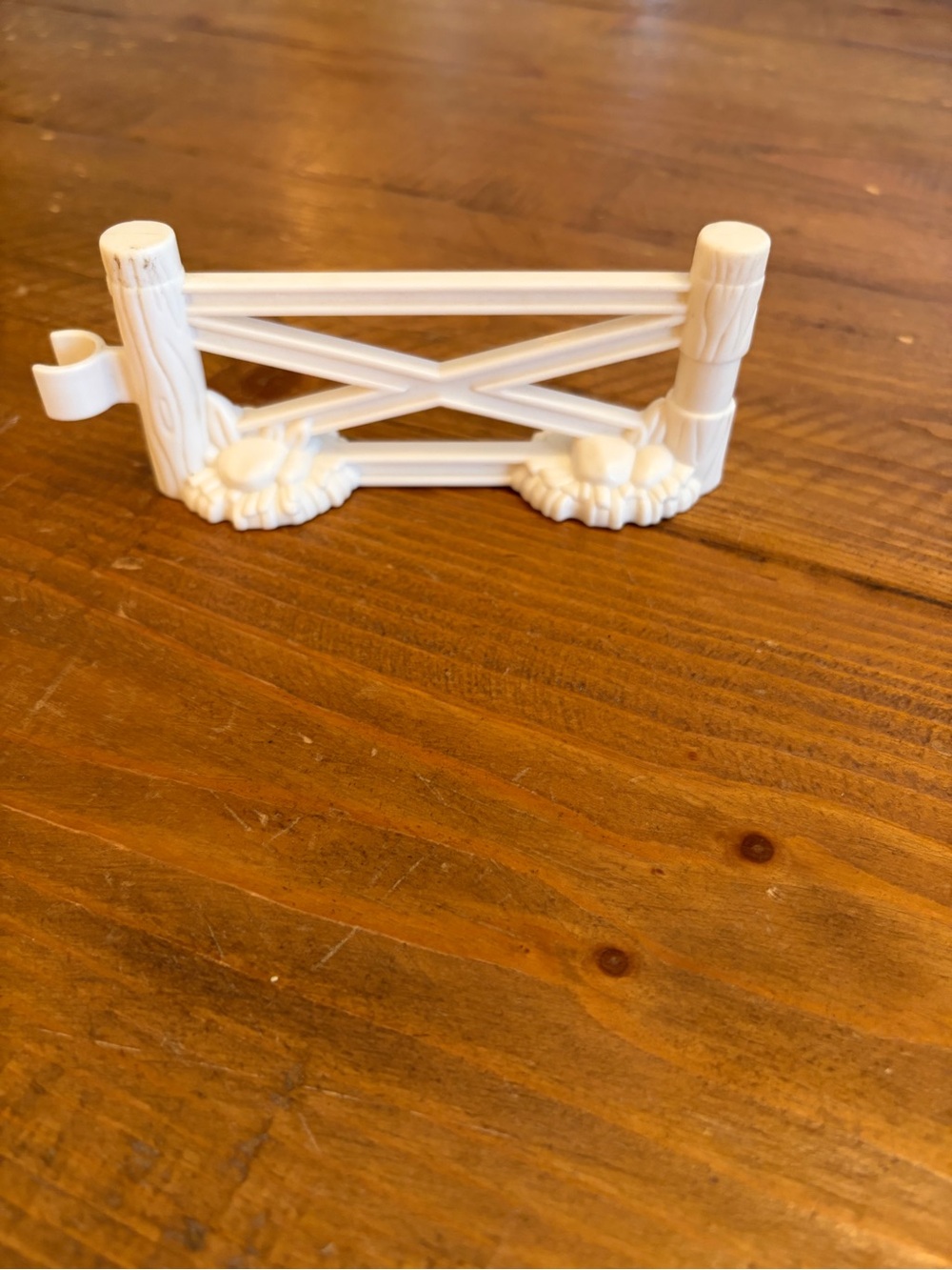 Fisher Price Little People WHITE FARM FENCE PIECE Fencing Barn Yard Barnyard